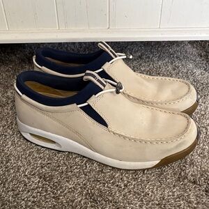 Cole Haan Cream and Navy Loafers 7.5